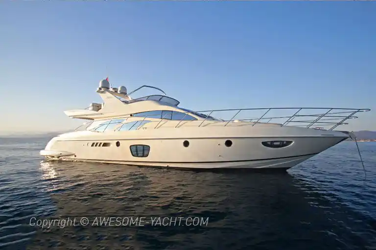 Azimut yacht at anchor