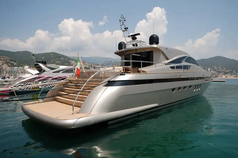 Fast motor yachts aren't as popular anymore because of the high fuel prices in Europe.